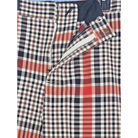 Free People Jules Plaid Pants 6 Flare Wide Leg High Rise Academia Preppy Clueles - Picture 10 of 10